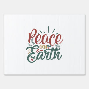 Xmas Gift   Peace On Earth Sign