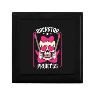 Xmas Gift Rockstar Princess Skull Box