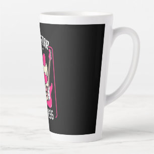 Xmas Gift Rockstar Princess Skull Latte Mug