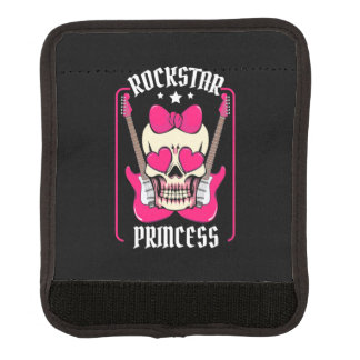 Xmas Gift | Rockstar Princess Skull Luggage Handle Wrap