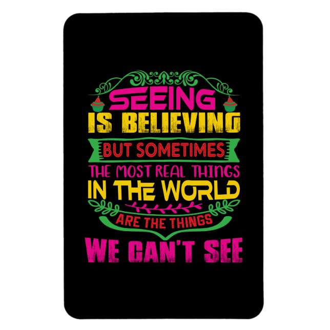 Xmas Gift Seeing Is Believing Magnet (Vertical)