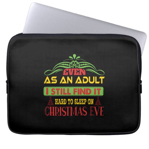 Xmas Gift Sleep On Christmas Eve Laptop Sleeve