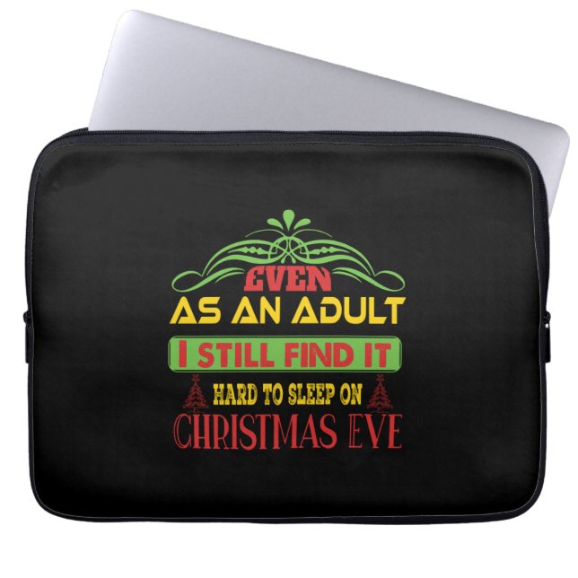 Xmas Gift Sleep On Christmas Eve Laptop Sleeve (Front)