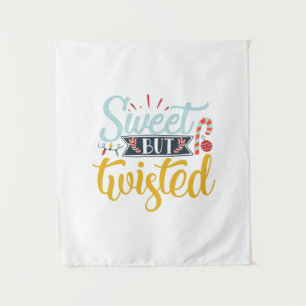 Xmas Gift Sweet But Twisted Tapestry