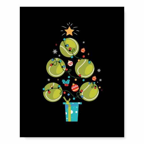 Xmas Gift Tennis Christmas Tree Foam Board