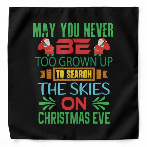 Xmas Gift The Skies On Christmas Eve Bandana