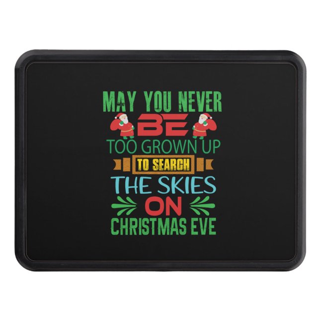 Xmas Gift The Skies On Christmas Eve Hitch Cover (Front)