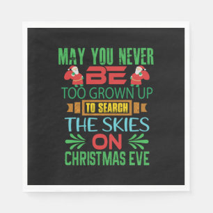 Xmas Gift The Skies On Christmas Eve Napkins