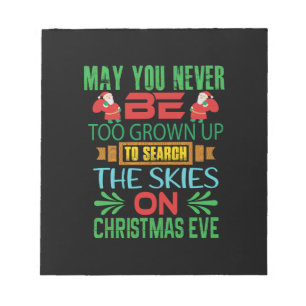 Xmas Gift The Skies On Christmas Eve Notepad
