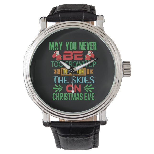 Xmas Gift The Skies On Christmas Eve Watch (Front)