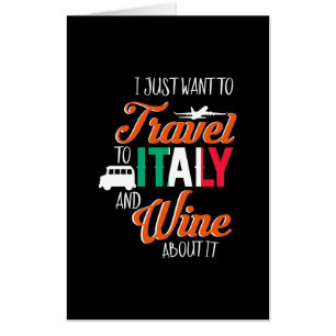 Xmas Gift Travel To Italy And Wine About It Card