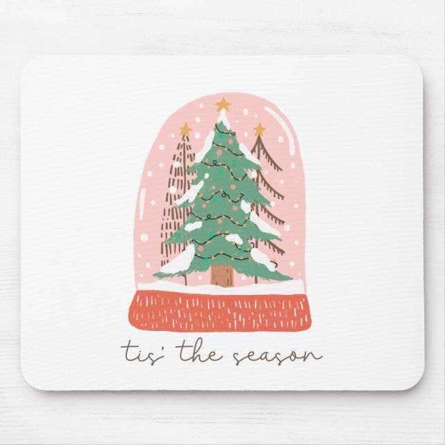 Xmas Gift Tree Tis The Season Mouse Pad (Front)