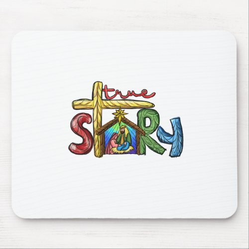 Xmas Gift True Story Mouse Pad