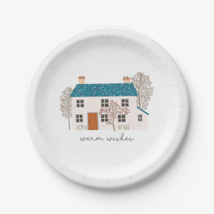 Xmas Gift Warm Wishes Paper Plates
