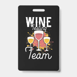 Xmas Gift Wine Testing Team Badge