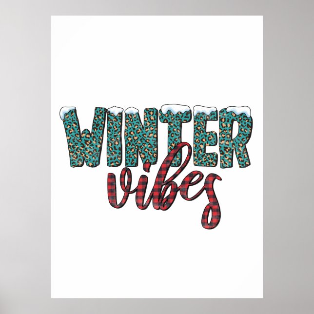 Xmas Gift Winter Vibes Poster (Front)