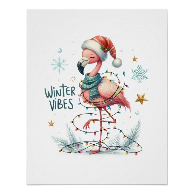 Xmas Gift Winter Vibes Poster (Front)