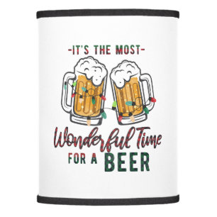 Xmas Gift Wonderful Time For A Beer Lamp Shade