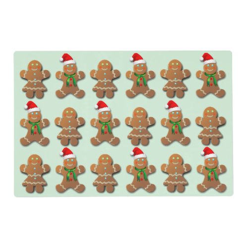 Xmas Gingerbread Cookies Placemat