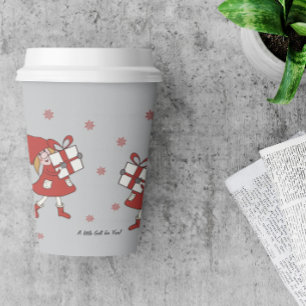 Xmas Girl Paper Cups