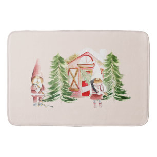 XMAS Gnome Design 1  Bath Mat