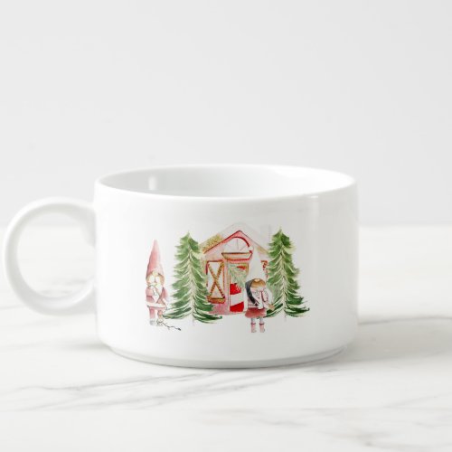 XMAS Gnome Design 1  Bowl