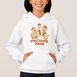 Xmas Goose Squad – Cozy Funny Kids Christmas Hoodie