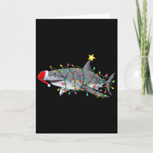 Xmas Graphic Christmas Shark Fun Sharks Christmas  Card