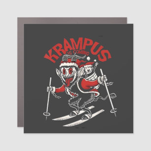 Xmas Gruss Vom Krampus Christmas Devil  Car Magnet