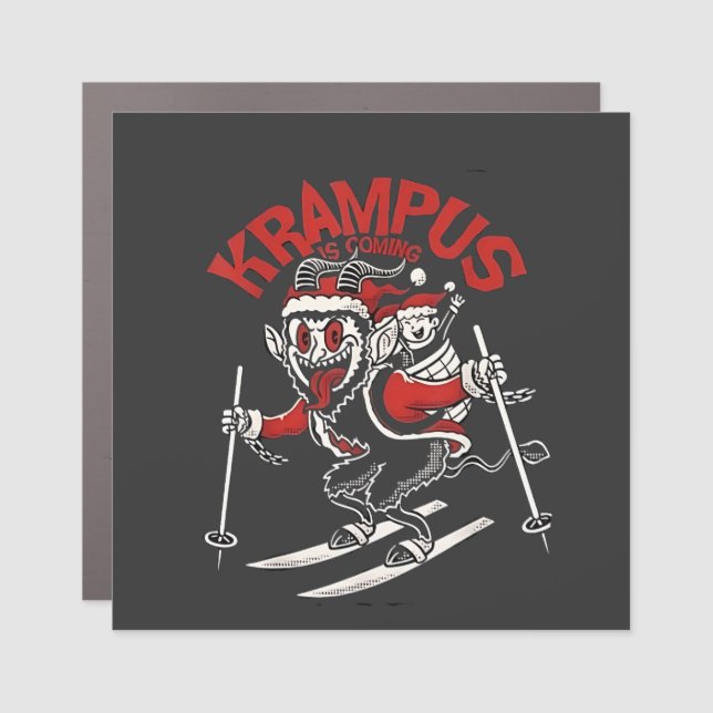 Xmas Gruss Vom Krampus Christmas Devil  Car Magnet (Front)