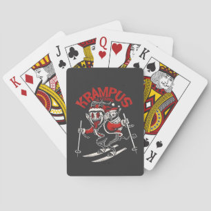 Xmas Gruss Vom Krampus Christmas Devil Poker Cards