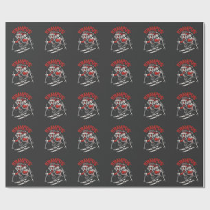Xmas Gruss Vom Krampus Christmas Devil Wrapping Paper