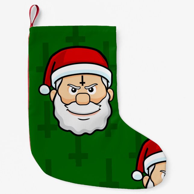 xmas hail santa small christmas stocking (Front)