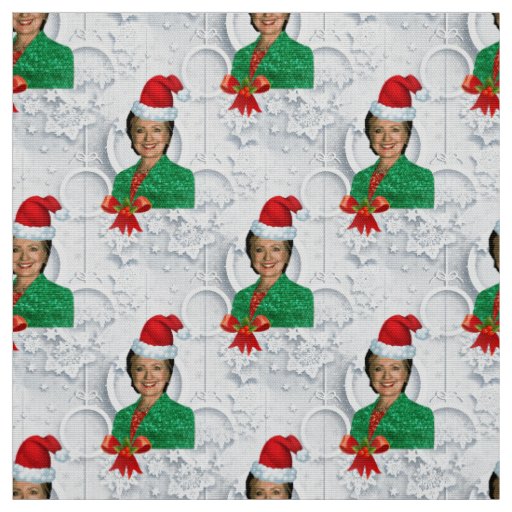 xmas Hillary clinton christmas fabric