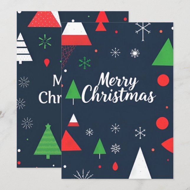 xmas  holiday card (Front/Back)