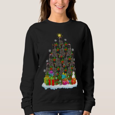 Xmas Holiday German Wirehaired Pointer Dog Christm Sweatshirt