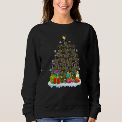 Xmas Holiday German Wirehaired Pointer Dog Christm Sweatshirt