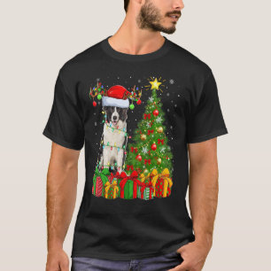 Xmas Holiday Santa Australian Shepherd Dog Christm T-Shirt
