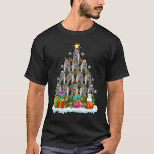 Xmas Holiday  Santa Irish Wolfhound Dog Christmas  T-Shirt