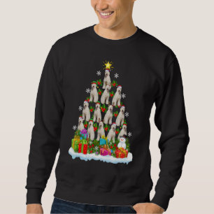 Xmas Holiday  Santa Labradoodle Dog Christmas Tree Sweatshirt