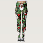 xmas holly black santa claus leggings<br><div class="desc">"xmas holly black santa claus ", "AFRICAN SANTA claus", "black santa sweater", "African American santa", "AFRICAN SANTA", " african american santa claus", " black santa", " Black Santa Claus" , Kwanzaa "african christmas"</div>