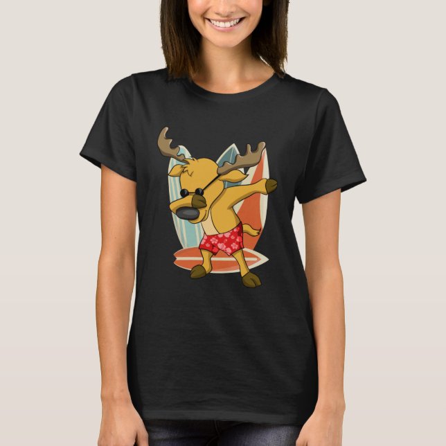 Xmas In Summer Party Boy Christmas In July Dabbing T-Shirt (Front)