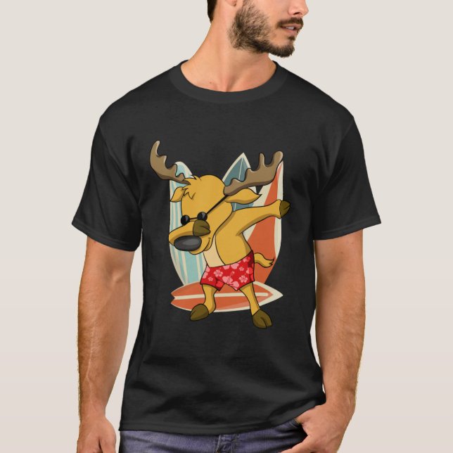 Xmas In Summer Party Boy Christmas In July Dabbing T-Shirt (Front)