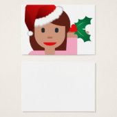 xmas information girl emoji (Front & Back)