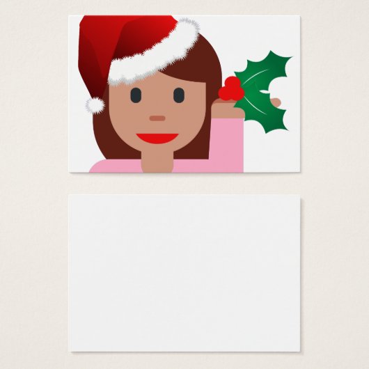 xmas information girl emoji (Front & Back)