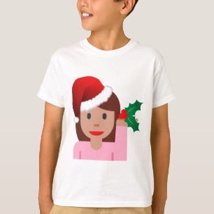 xmas information girl emoji T-Shirt
