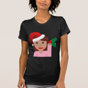 xmas information girl emoji T-Shirt