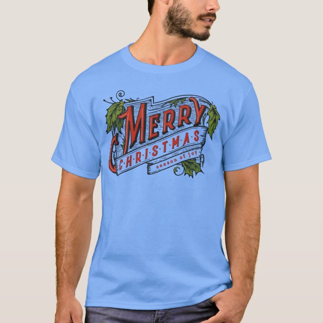 Xmas is the season of joy Merry Christmas girl T-Shirt (Front)