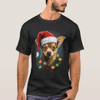 Xmas Jack Chi Dog Tangled Christmas Lights for Me T-Shirt