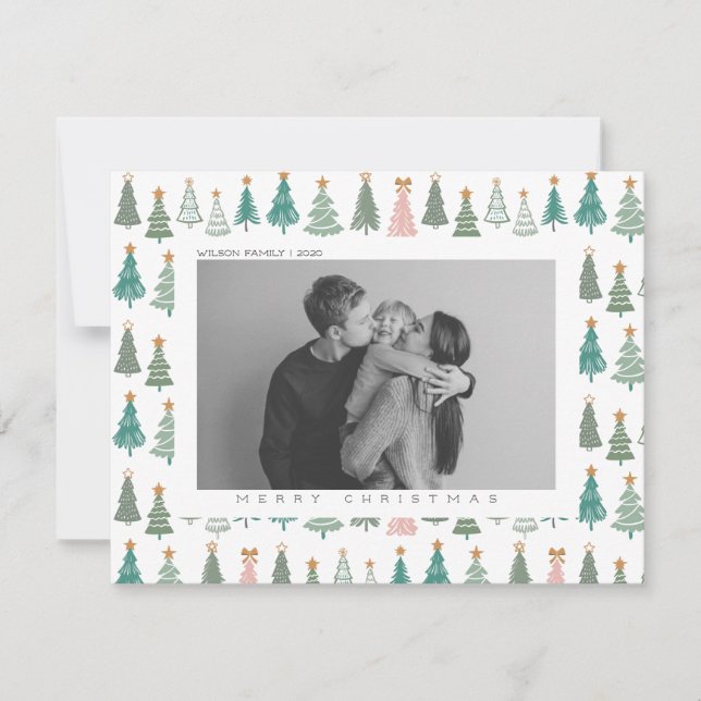 Xmas Joy Christmas Family Photo  Holiday Card (Front)